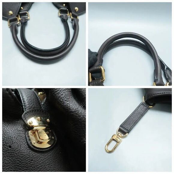 100% Authentic Louis Vuitton Mahina Lunar Brown Monogram Leather Tote 719-12524 - Picture 9 of 12